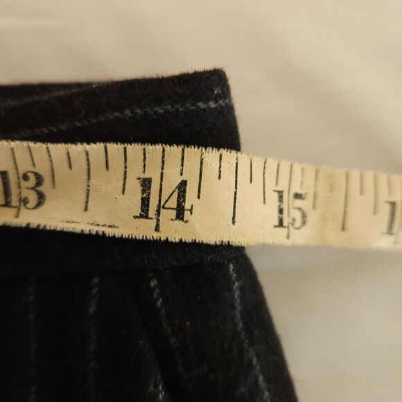 Talbots Womens 8 29x28 Black Striped Wool Silk Blend Career Work Dress Pants USA - Picture 4 of 6